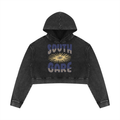Women’s Mineral Washed Crop Hoodie