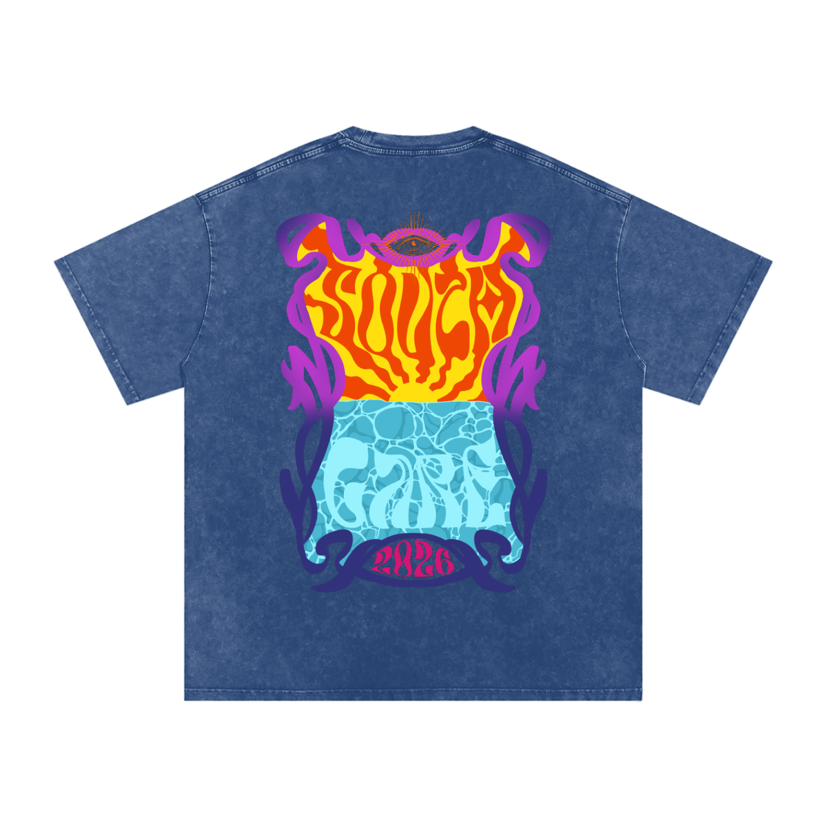 Snow Washed Oversized Cotton T-Shirt