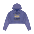 Women’s Mineral Washed Crop Hoodie