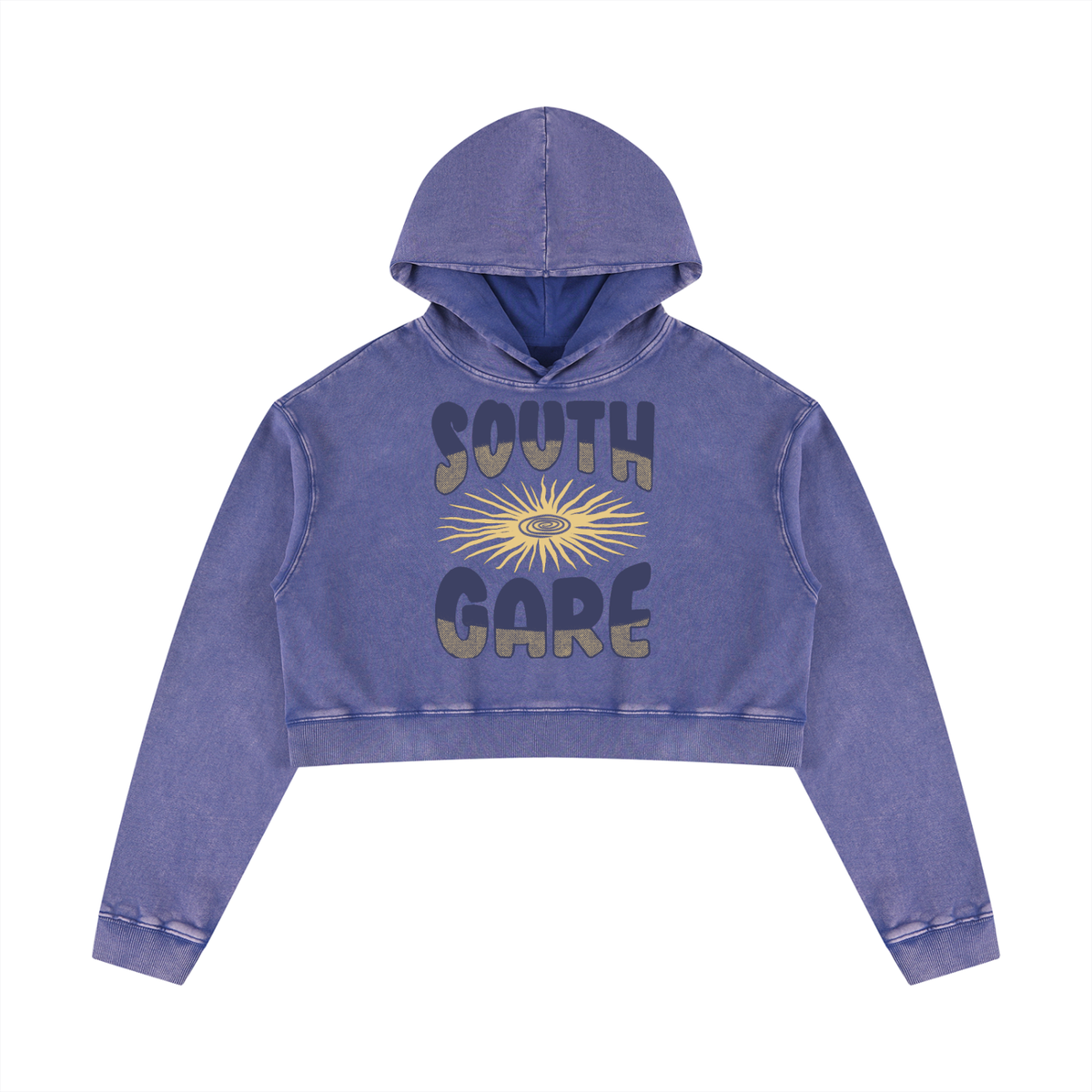 Women’s Mineral Washed Crop Hoodie