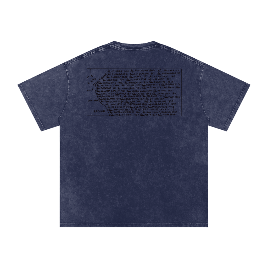 Snow Washed Oversized Cotton T-Shirt