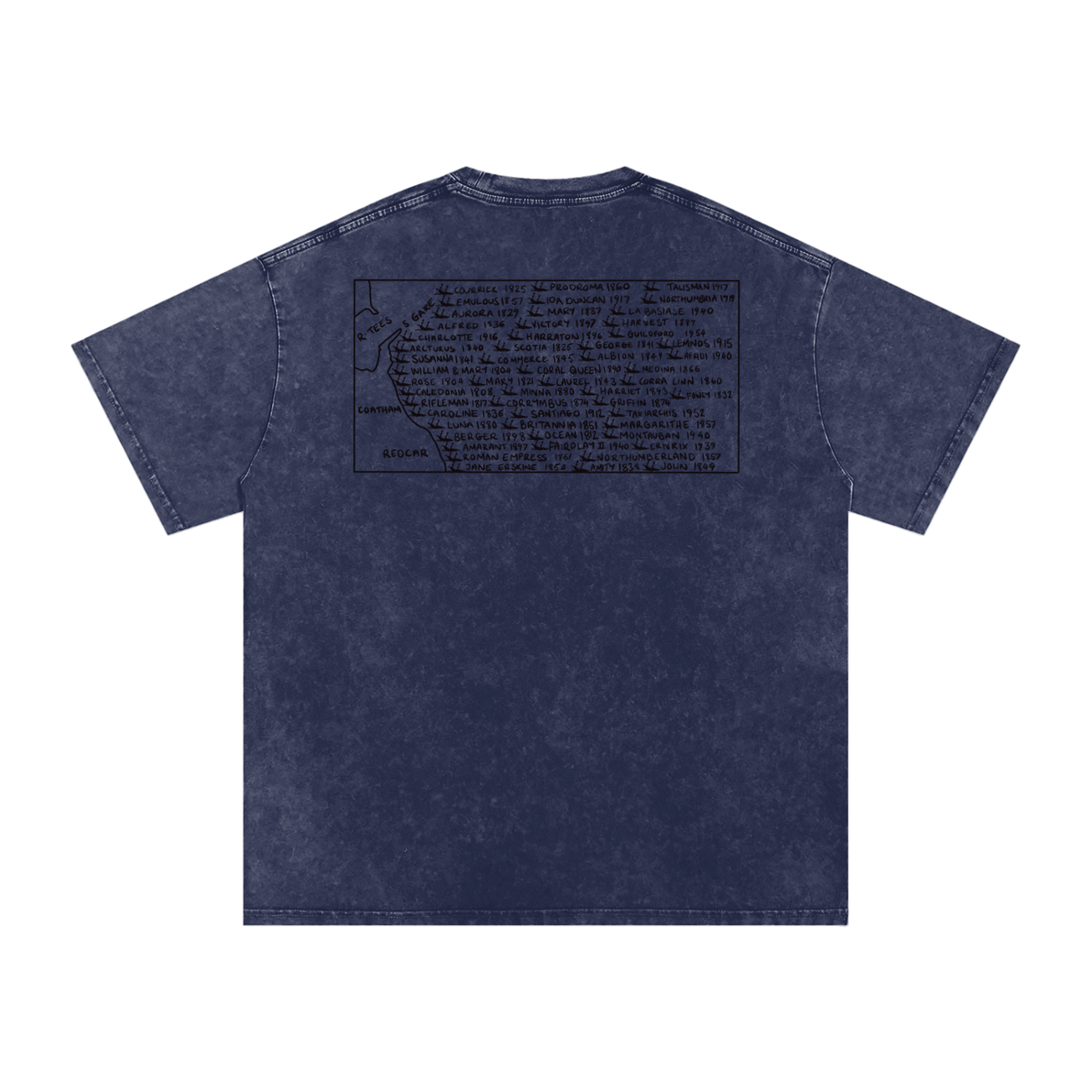 Snow Washed Oversized Cotton T-Shirt