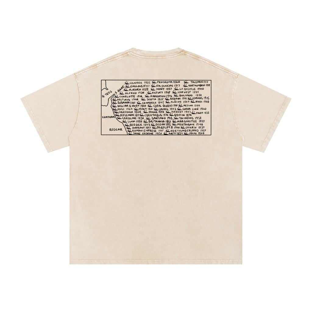 Snow Washed Oversized Cotton T-Shirt