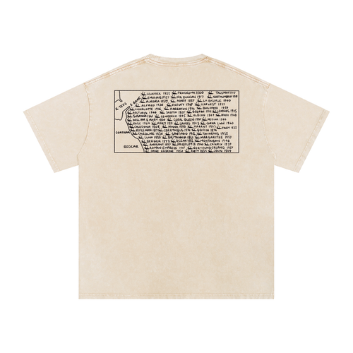 Snow Washed Oversized Cotton T-Shirt