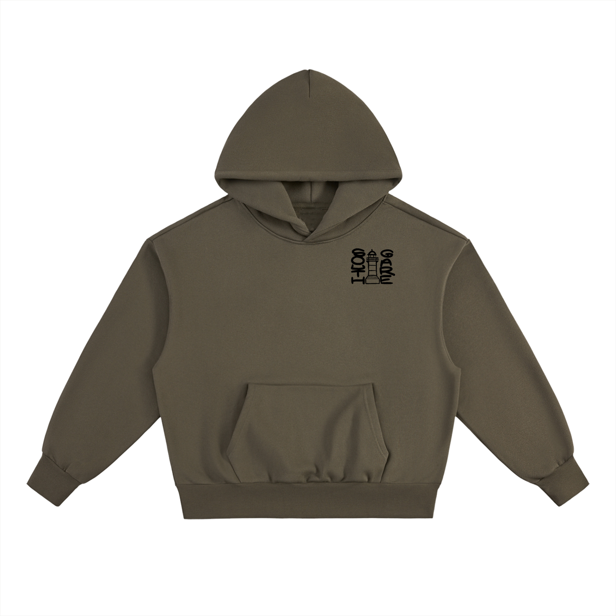 South Gare Shipwreck Map Heavyweight Hoodie